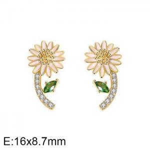 Sterling Silver Earring - KFE1242-WGJH