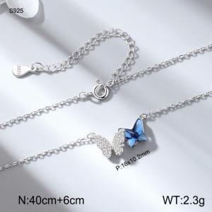 Sterling Silver Necklace - KFN1583-WGBY
