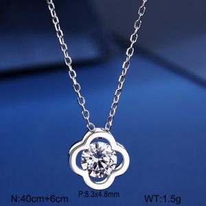 Sterling Silver Necklace - KFN1596-WGBY