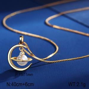 Sterling Silver Necklace - KFN1603-WGBY