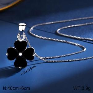 Sterling Silver Necklace - KFN1609-WGBY