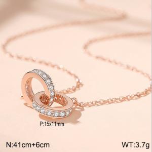 Sterling Silver Necklace - KFN1614-WGBY