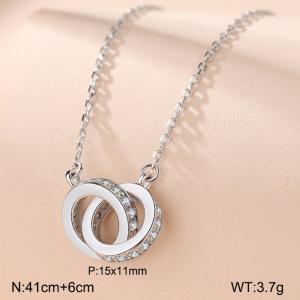 Sterling Silver Necklace - KFN1615-WGBY