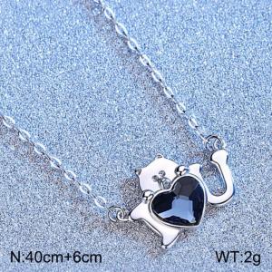 Sterling Silver Necklace - KFN1616-WGBY