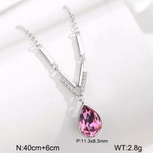 Sterling Silver Necklace - KFN1622-WGBY