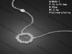 Sterling Silver Necklace - KFN845-T