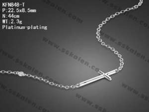Sterling Silver Necklace - KFN848-T