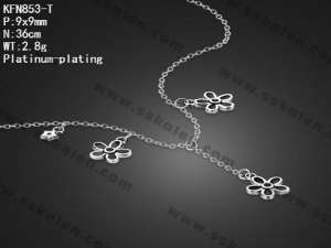 Sterling Silver Necklace - KFN853-T