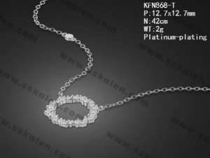 Sterling Silver Necklace - KFN868-T