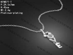 Sterling Silver Necklace - KFN871-T