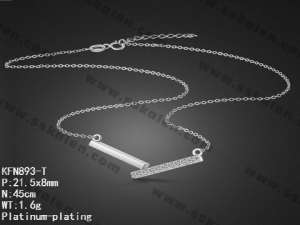 Sterling Silver Necklace - KFN893-T