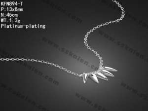 Sterling Silver Necklace - KFN894-T