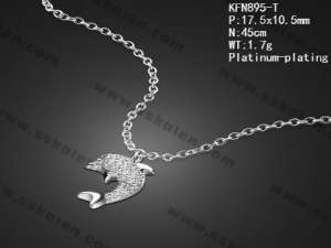 Sterling Silver Necklace - KFN895-T
