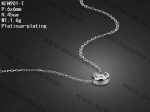 Sterling Silver Necklace - KFN901-T