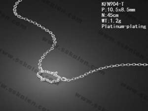 Sterling Silver Necklace - KFN904-T