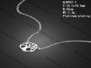 Sterling Silver Necklace - KFN907-T