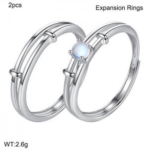 Sterling Silver Ring - KFR1379-WGBY