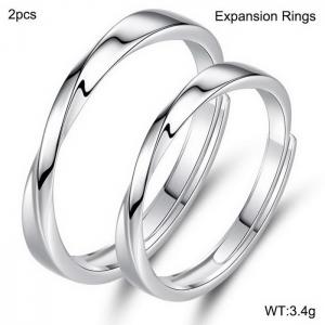 Sterling Silver Ring - KFR1399-WGBY
