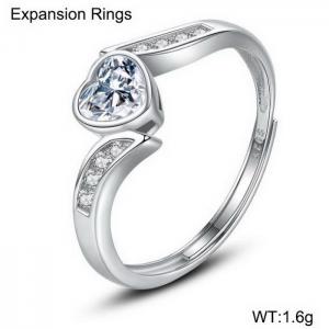 Sterling Silver Ring - KFR1407-WGBY