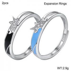 Sterling Silver Ring - KFR1408-WGBY