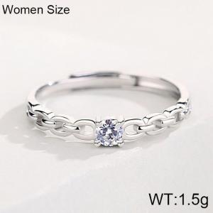 Sterling Silver Ring - KFR1428-WGJH