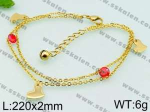 Stainless Steel Anklet - KJ1016-YJ