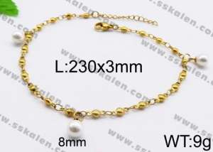 Stainless Steel Anklet - KJ1098-Z