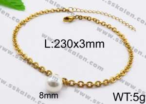 Stainless Steel Anklet - KJ1099-Z