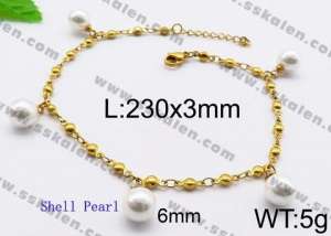 Stainless Steel Anklet - KJ1102-Z