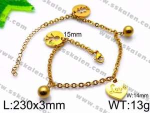 Stainless Steel Anklet - KJ1142-Z