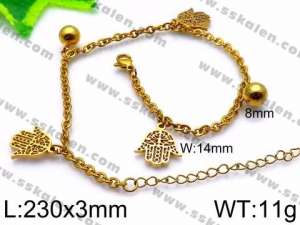 Stainless Steel Anklet - KJ1143-Z