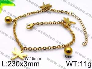 Stainless Steel Anklet - KJ1146-Z