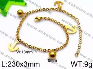 Stainless Steel Anklet - KJ1149-Z