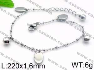 Stainless Steel Anklet - KJ1162-YJ