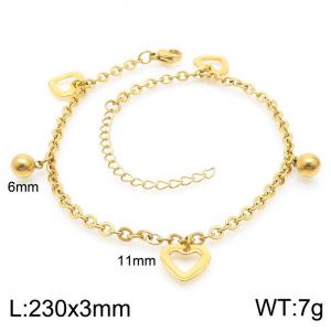 Stainless Steel Anklet - KJ1205-Z