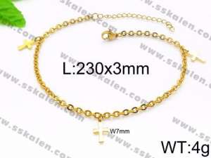 Stainless Steel Anklet - KJ1207-Z