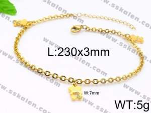 Stainless Steel Anklet - KJ1209-Z