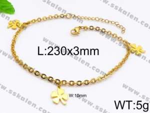 Stainless Steel Anklet - KJ1211-Z