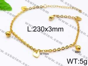 Stainless Steel Anklet - KJ1214-Z