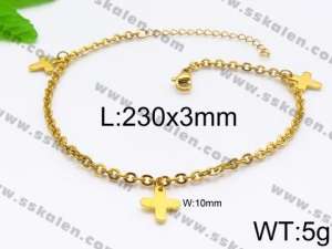 Stainless Steel Anklet - KJ1216-Z