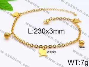 Stainless Steel Anklet - KJ1217-Z