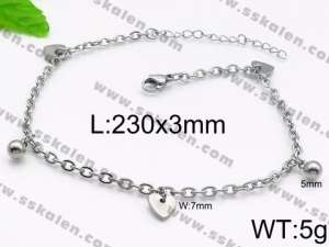 Stainless Steel Anklet - KJ1230-Z