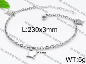 Stainless Steel Anklet - KJ1234-Z