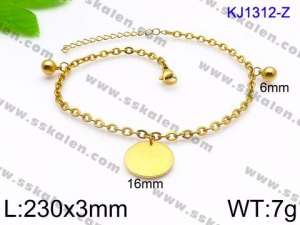 Stainless Steel Anklet - KJ1312-Z