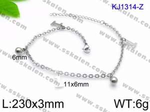 Stainless Steel Anklet - KJ1314-Z