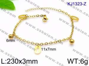 Stainless Steel Anklet - KJ1323-Z