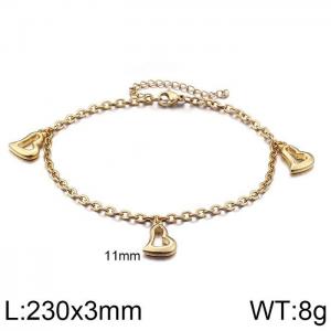 Stainless Steel Anklet - KJ1417-Z