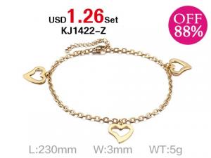 Stainless Steel Anklet - KJ1422-Z