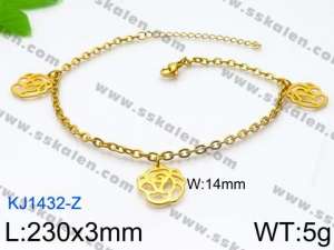 Stainless Steel Anklet - KJ1432-Z