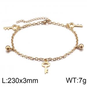 Stainless Steel Anklet - KJ1440-Z